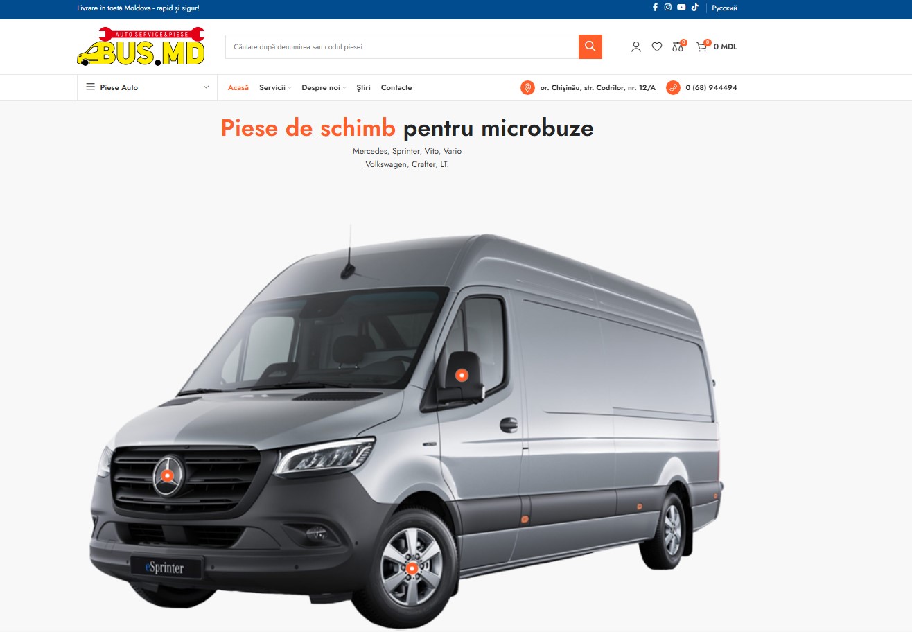 Mentenanță tehnică și SEO pentru bus.md