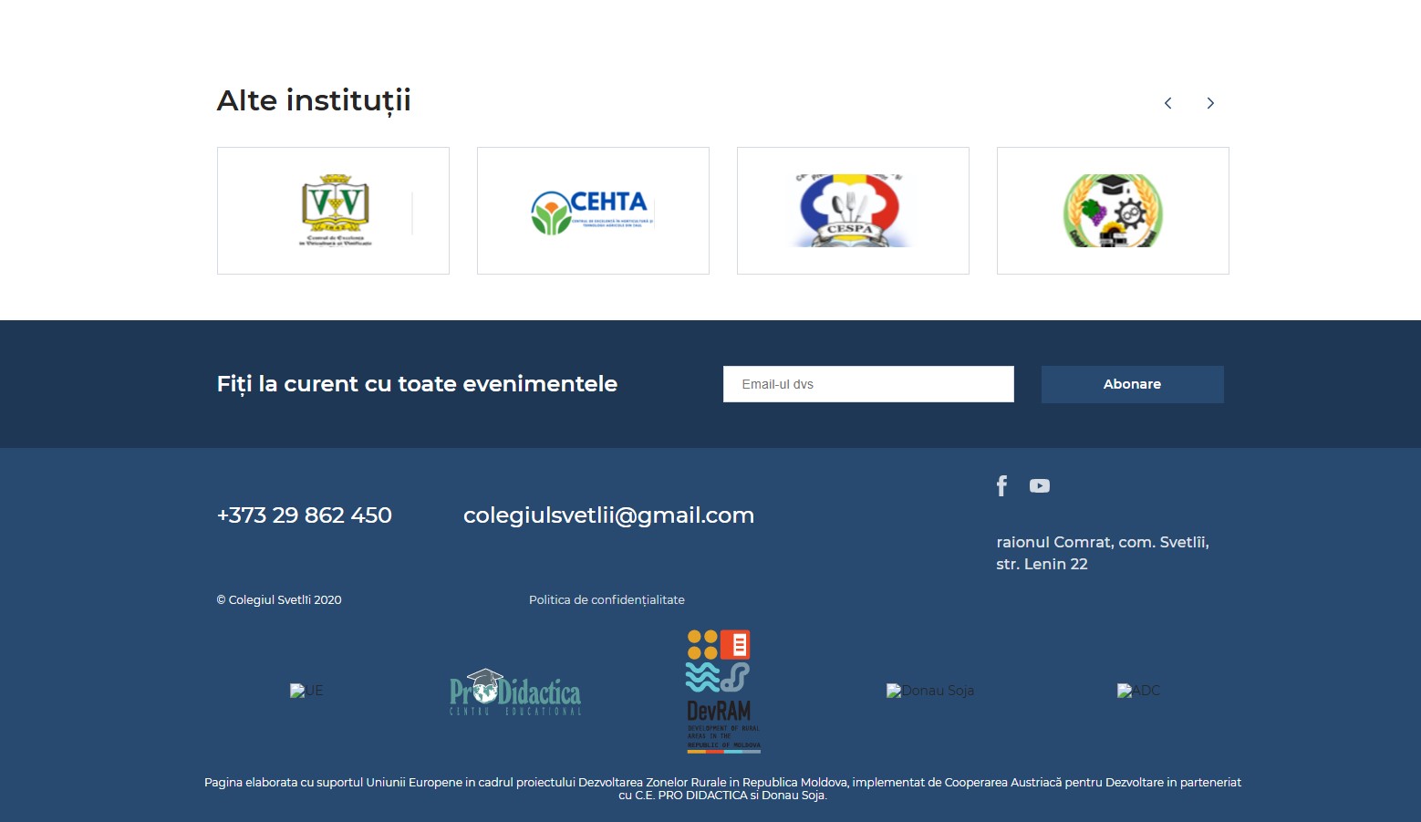 Создание сайтаctasvetlii.md