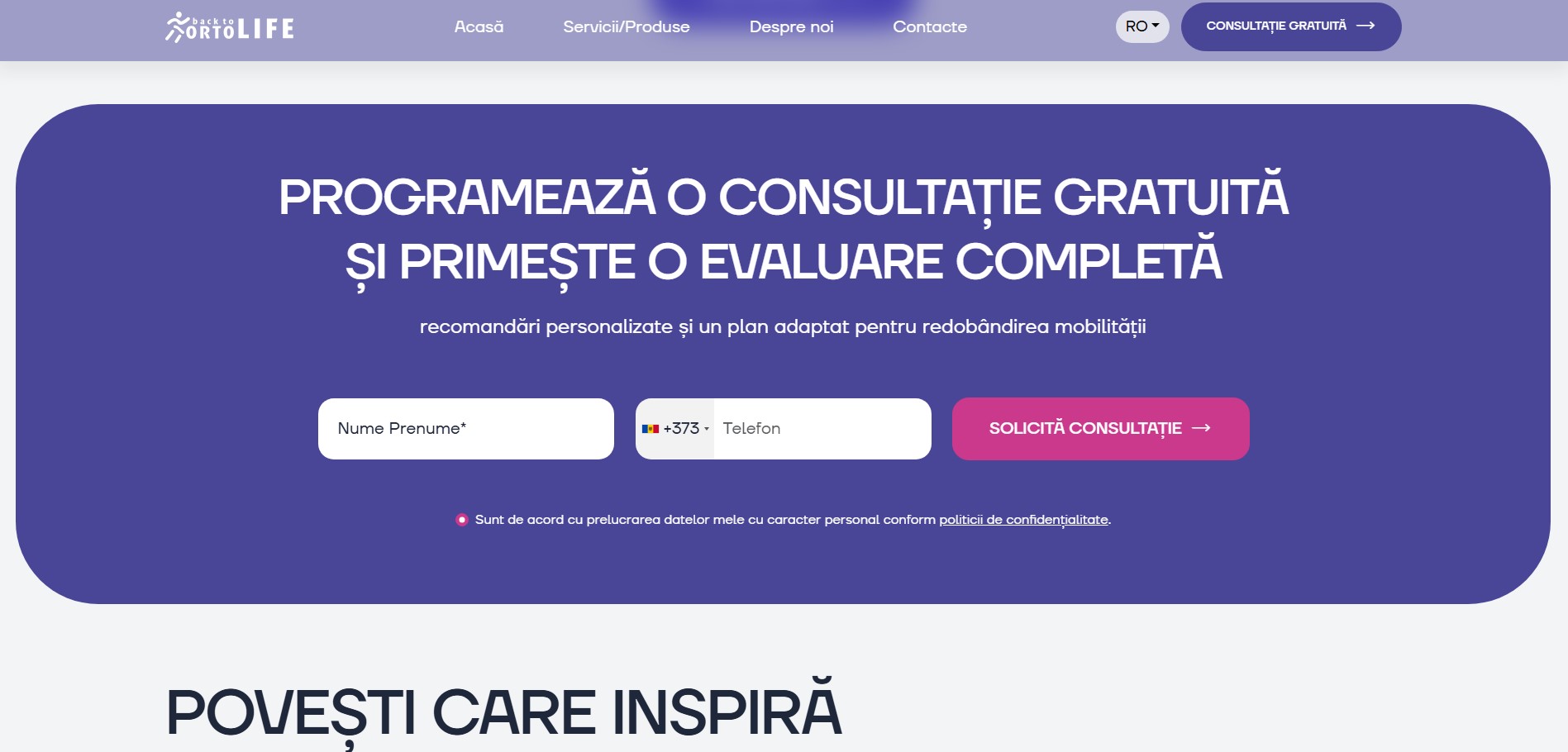 Front-End Development and Technical Improvements for ortolife.md