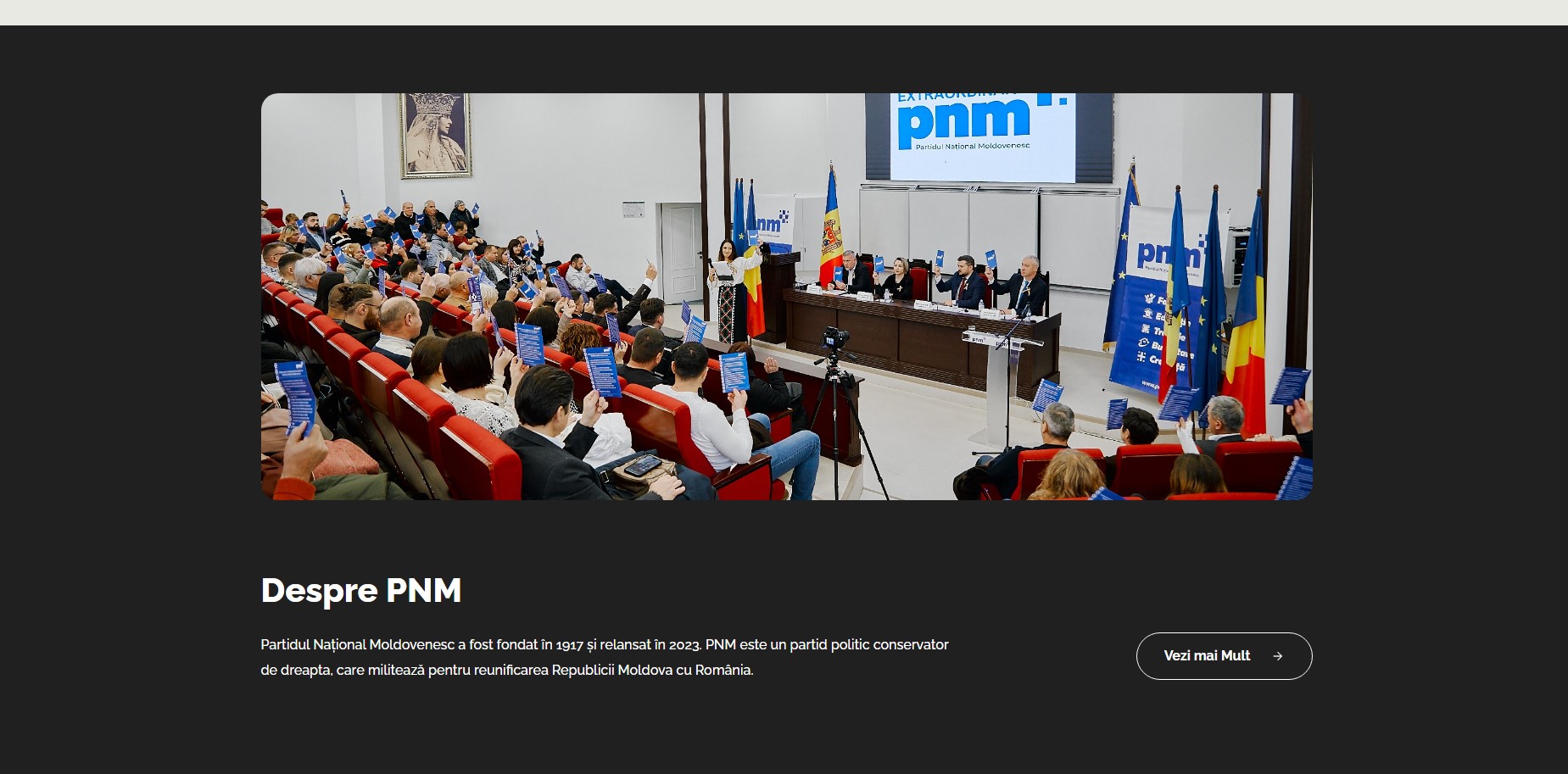 Разработка сайта pnm.md